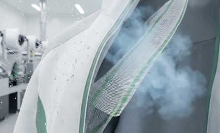 機能服飾 會呼吸的網狀防護放大結構圖